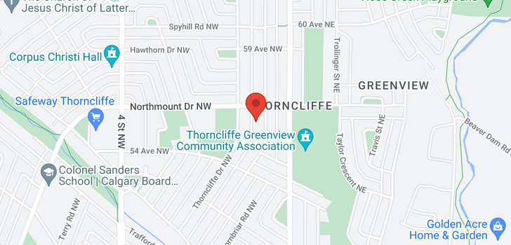 map of 5923 THORNCLIFFE DR NW